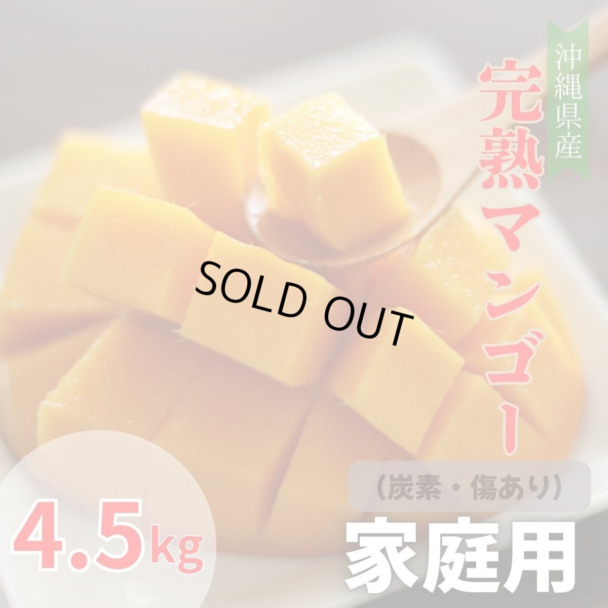 画像1: 特別価格☆たっぷり満腹 家庭用☆ 完熟アップルマンゴー4.5kg　☆９〜14玉☆　発送6月末〜8月下旬頃 (1)