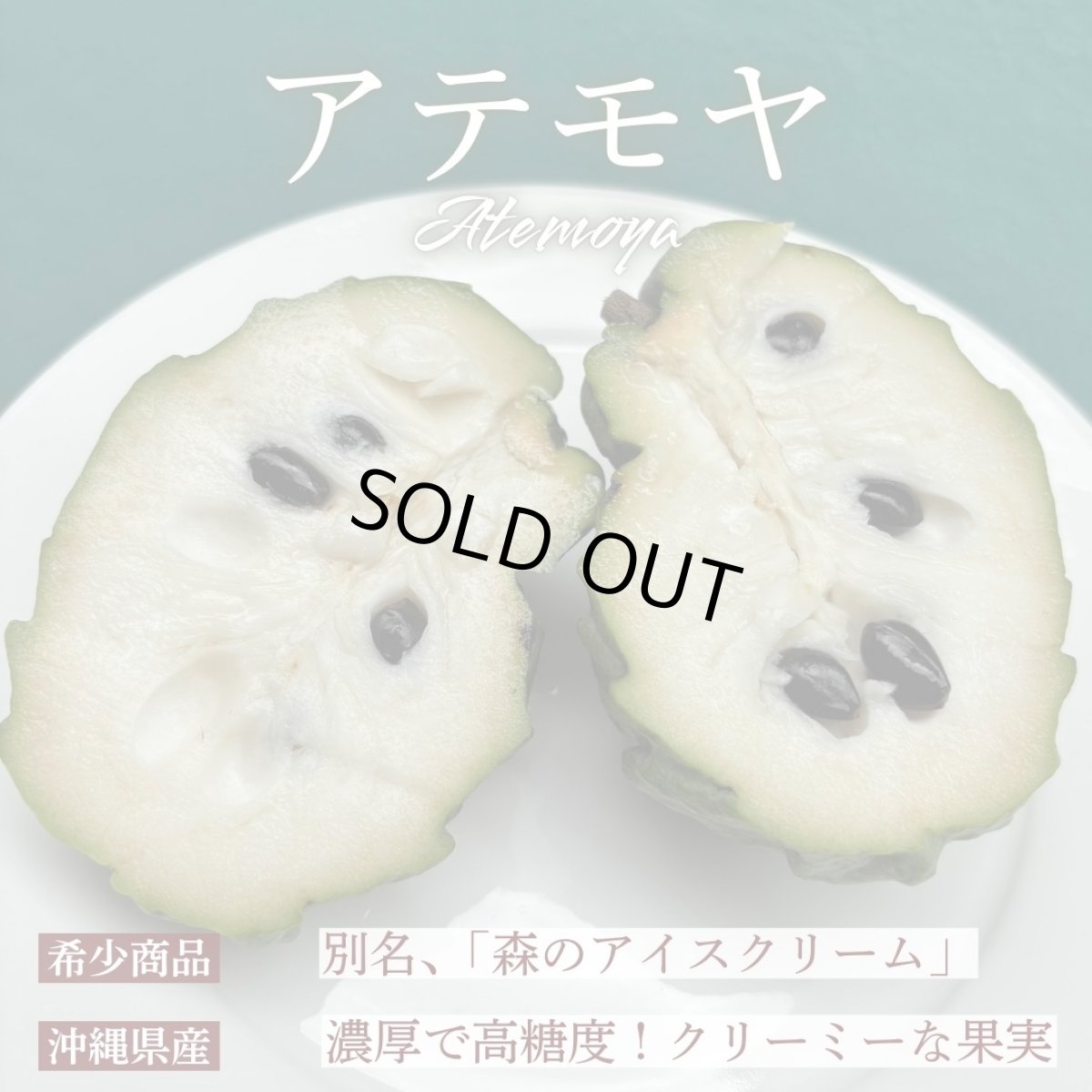 画像1: ☆今季初入荷☆　訳ありアテモヤ 約2kg (6〜12玉)　　とってもあま〜い森のアイスクリーム  沖縄県産  (1)